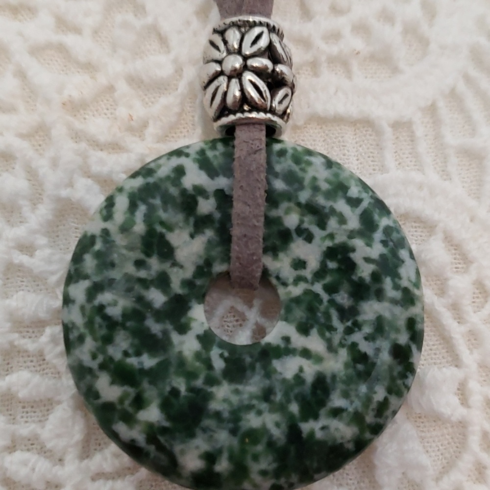All natural stone pendant